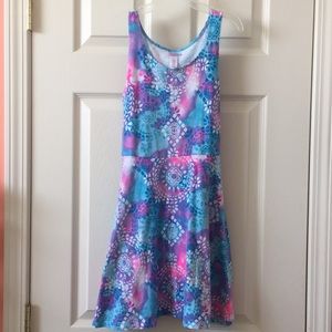Justice tie dye design dress